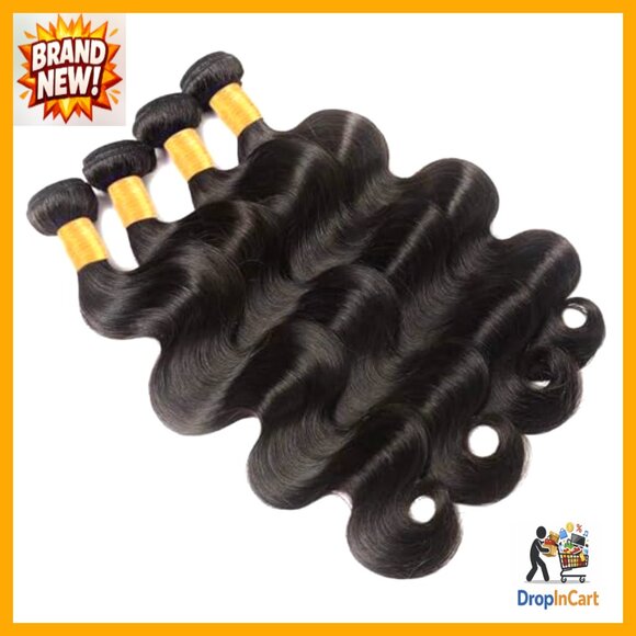 Brazilian Virgin Hair Bundles Body Wave Extensions Sew-In Installation main image 6